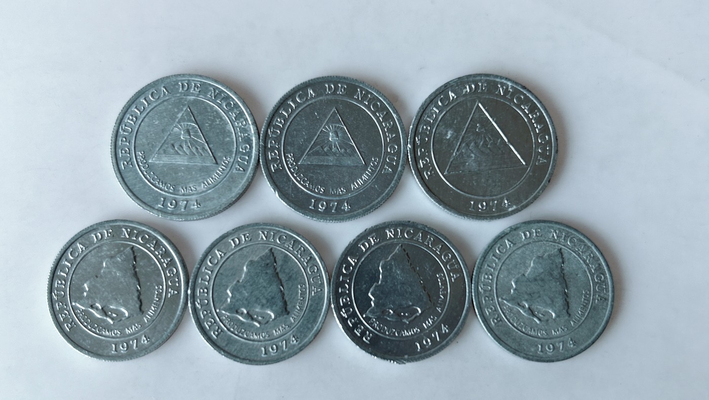 第一海外回流一元起拍收藏 散币专场 第75期 尼加拉瓜1974年5+10分