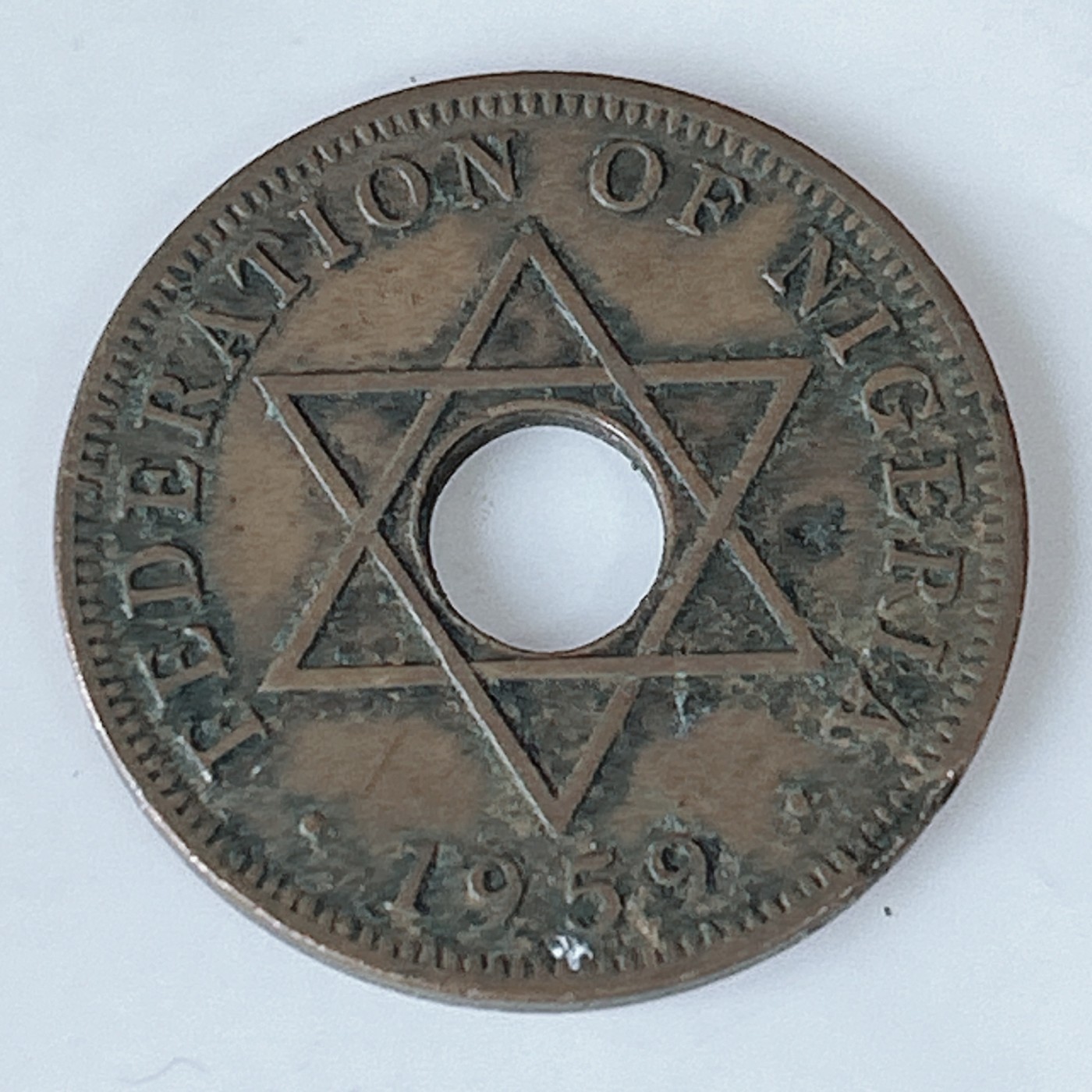 海外回流1元起拍小铺 各国钱币散币场 第10期 英属尼日利亚1959年1便士铜币