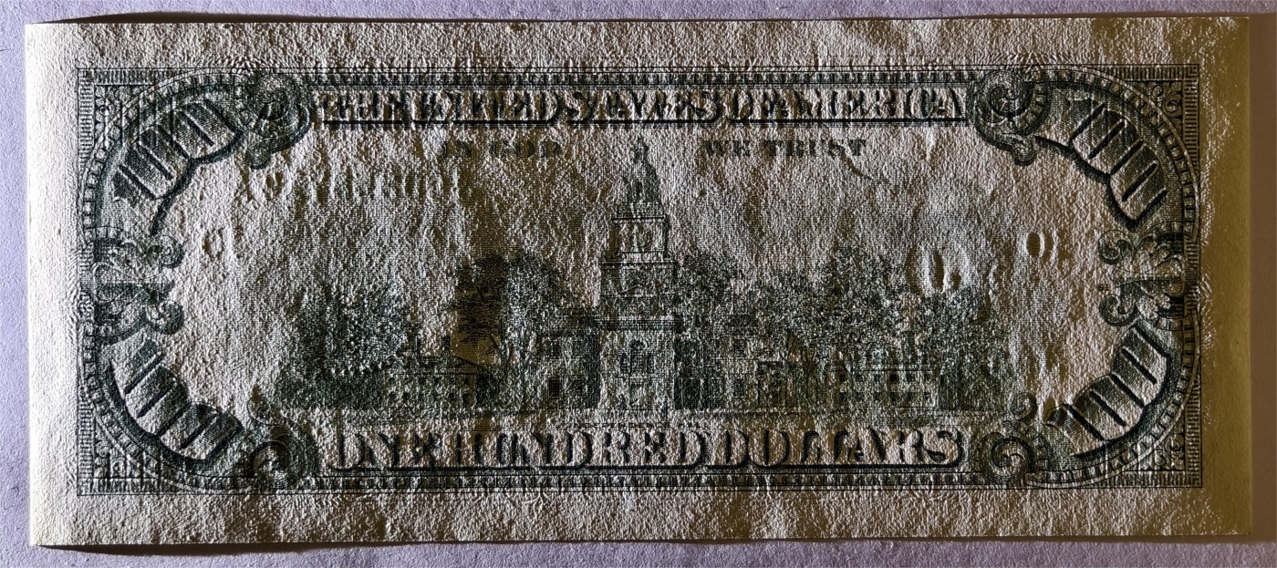 紫瑗钱币——第335期拍卖——纸币场 美国 1988年 J版 无序列 本杰明·富兰克林 100美元 小头版 UNC