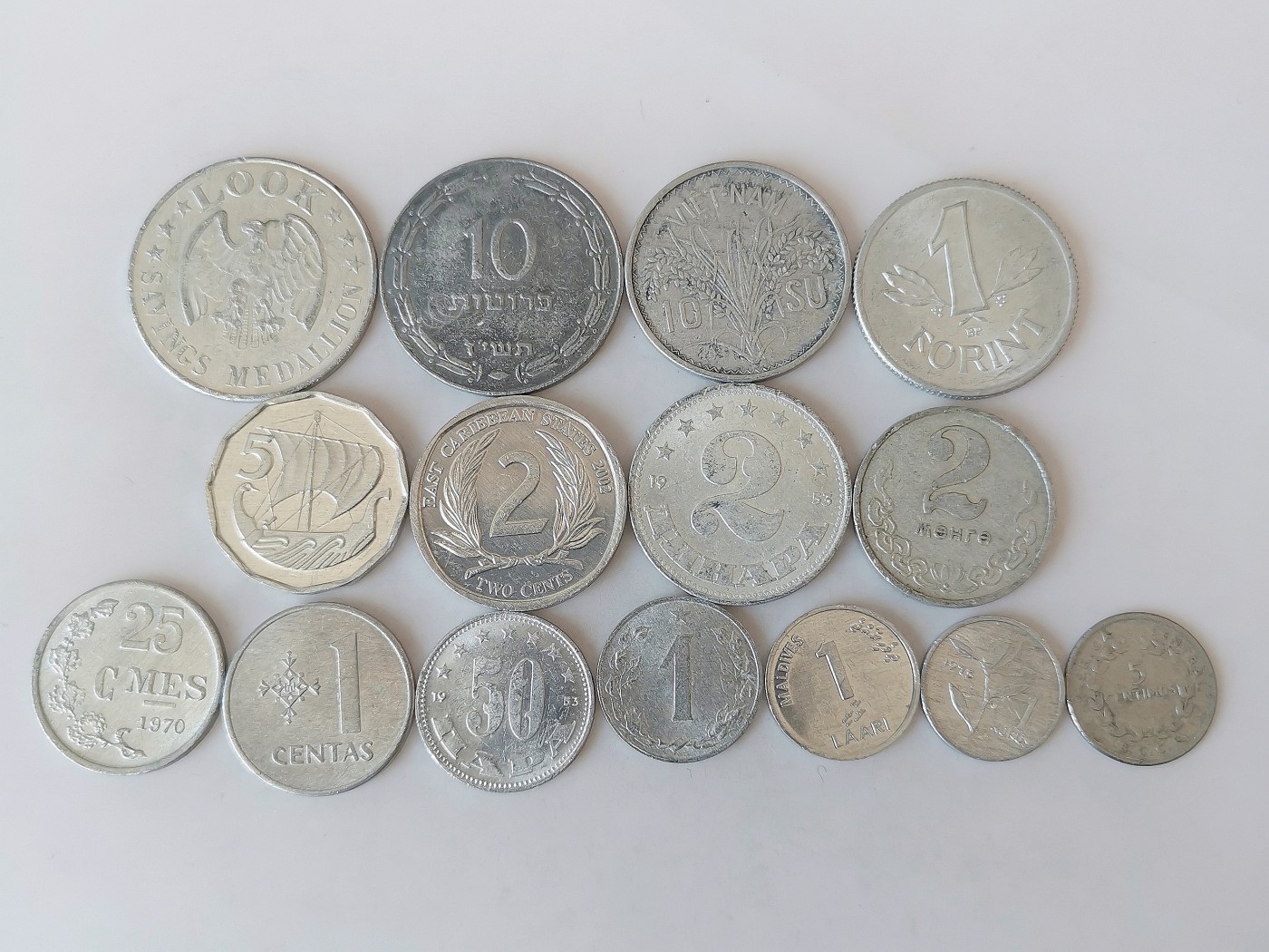 第一海外回流一元起拍收藏 散币专场 第76期 铝币一组 15枚