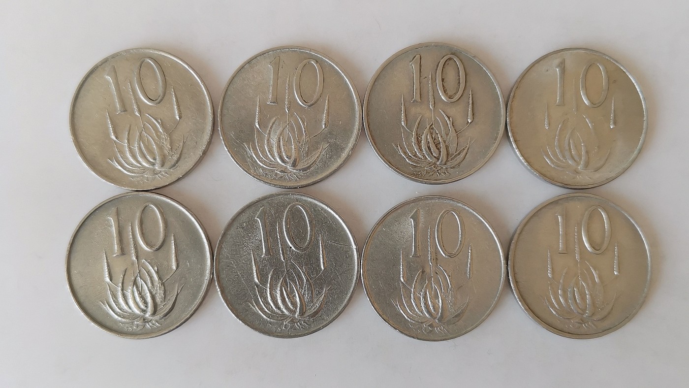 第一海外回流一元起拍收藏 散币专场 第76期 南非10分 两个版本