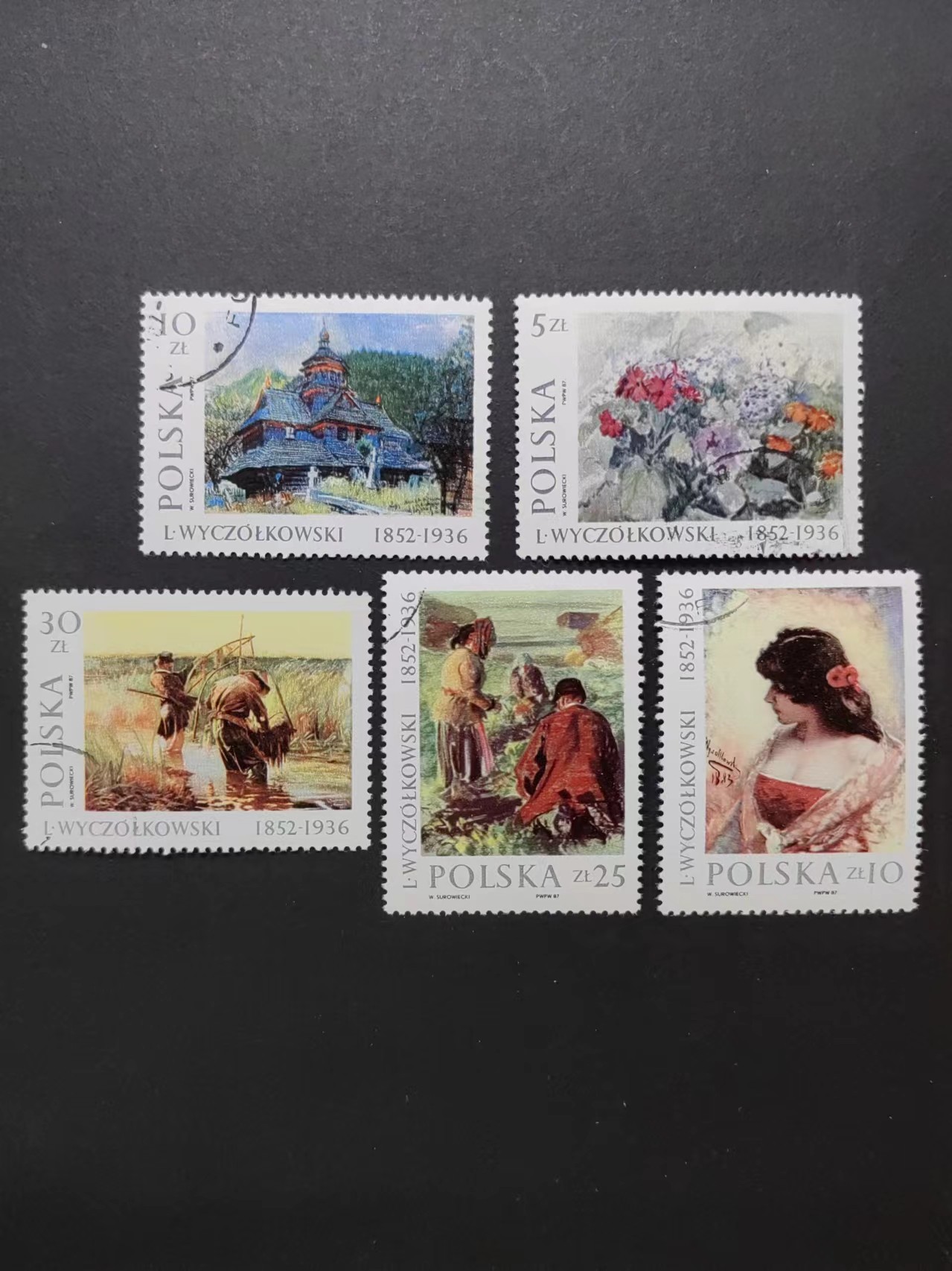 多国邮票✌（拍卖专场）精品🔥专场 第⑤⑨场 波兰1987年 画家维乔科夫斯基绘
