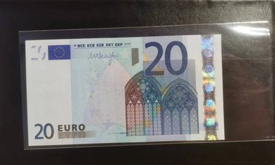 欧盟纸币Euro 稀有冠 G塞浦路斯 2002版 三签 20欧元纸币 全新UNC - 欧盟纸币Euro 稀有冠 G塞浦路斯 2002版 三签 20欧元纸币 全新UNC