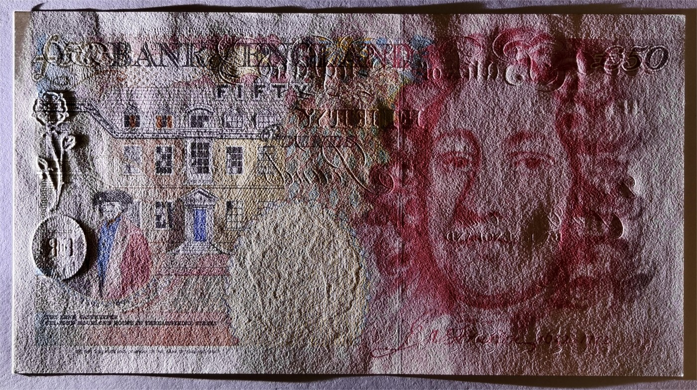 紫瑗钱币——第335期拍卖——纸币场 英国 1994年 E序列 英格兰银行第一任行长 约翰·霍布伦 50英镑  UNC