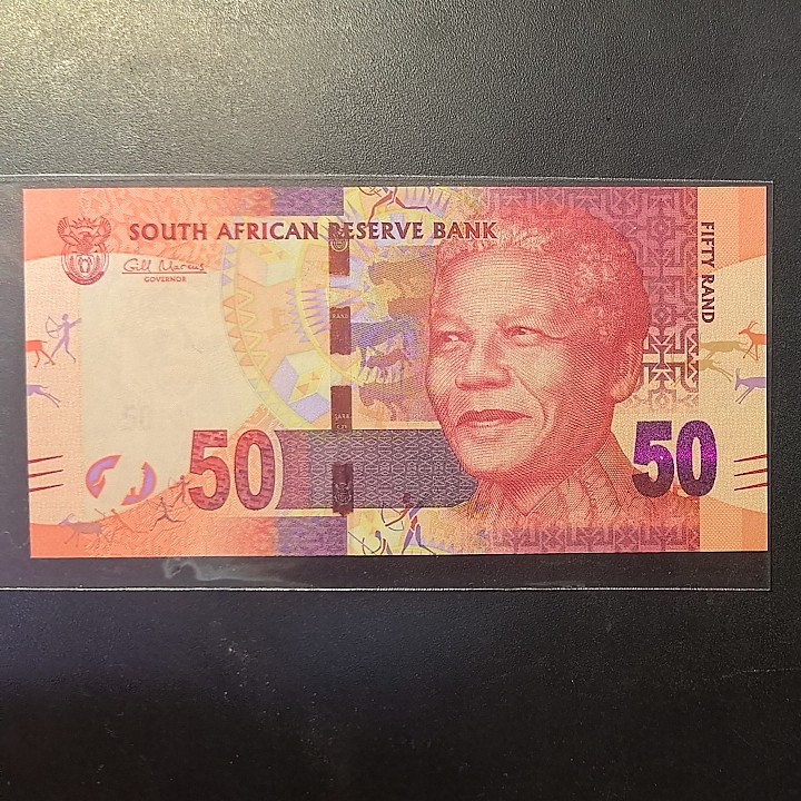 南非2012年50兰特 非洲纸币 实物图 UNC 