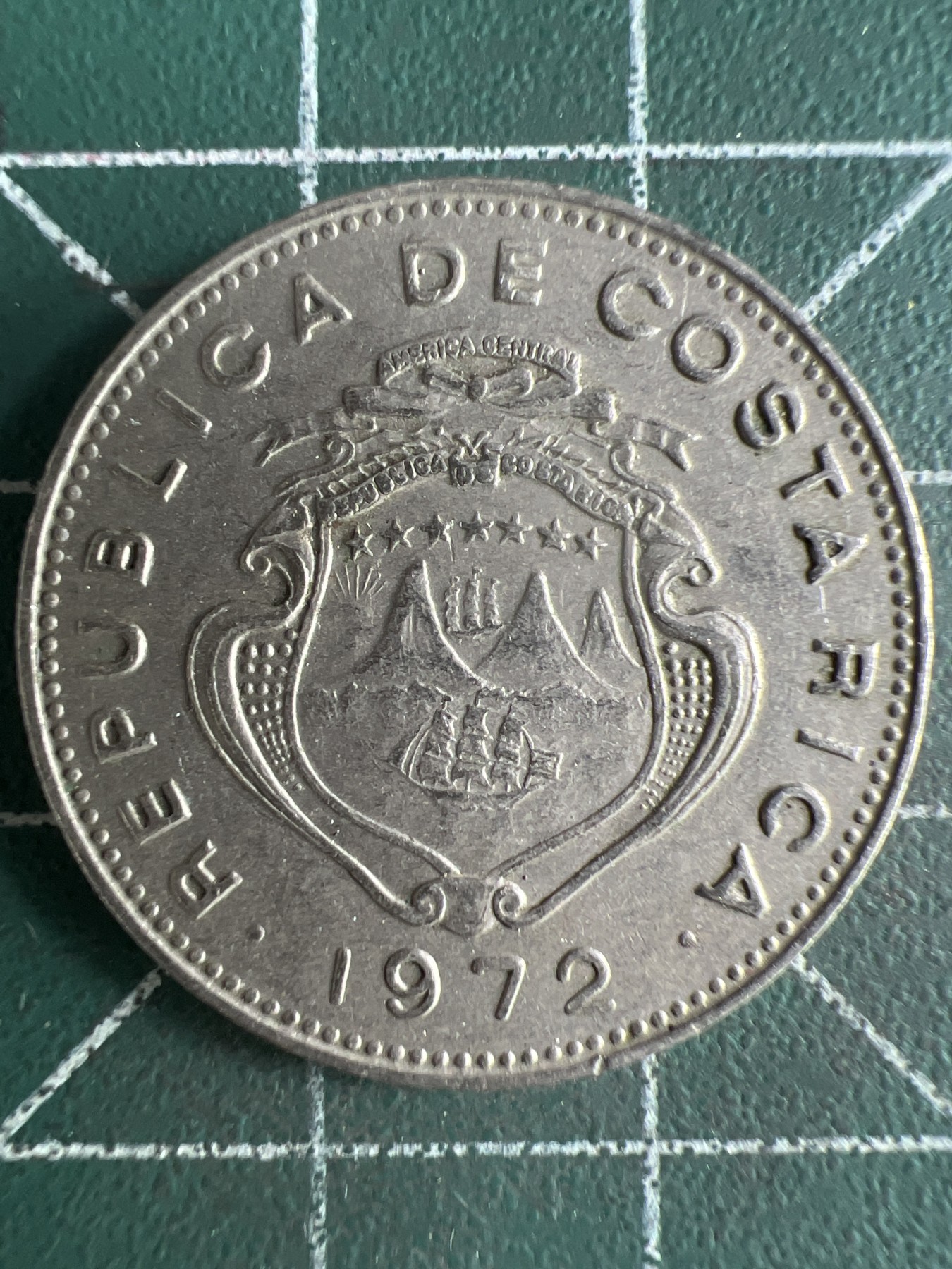 第566期 硬币专场 （无押金，捡漏，全场50包邮，偏远地区除外，接收代拍业务） 哥斯达黎加50分  1972年