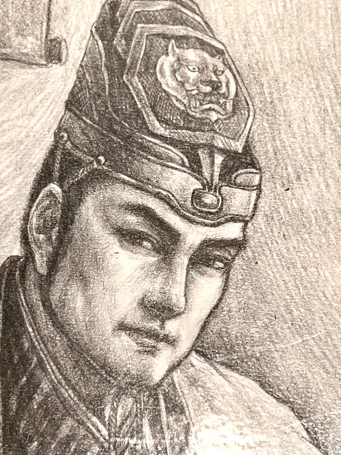 第四届中福卡博会专场拍卖 2018 百里卡牌 清流水浒 小李广花荣原画 41cm×26.6cm
