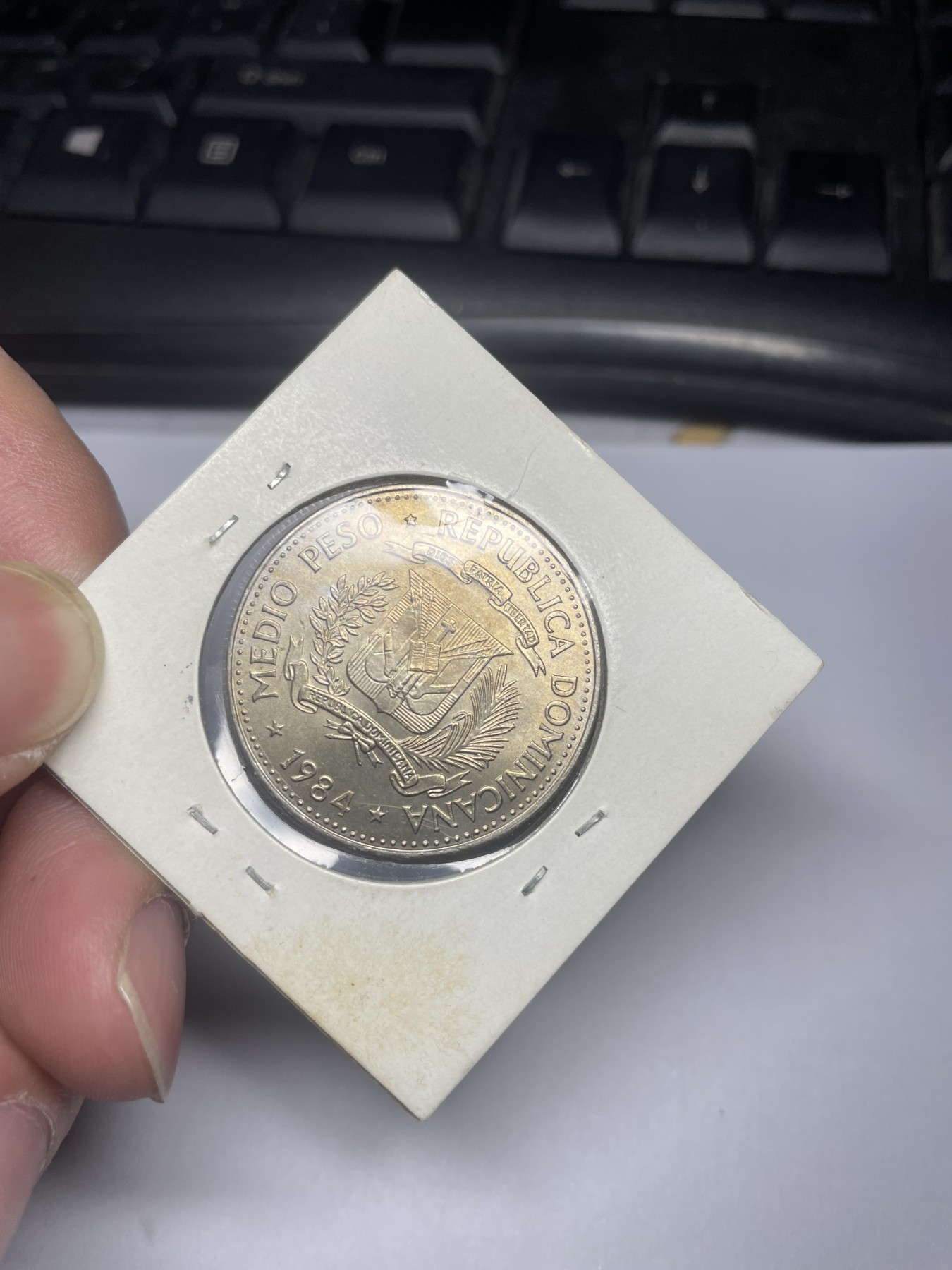 2024年集古藏今外币拍卖第三期-第9场—（总第29拍） 1984年多米尼加1/2比索