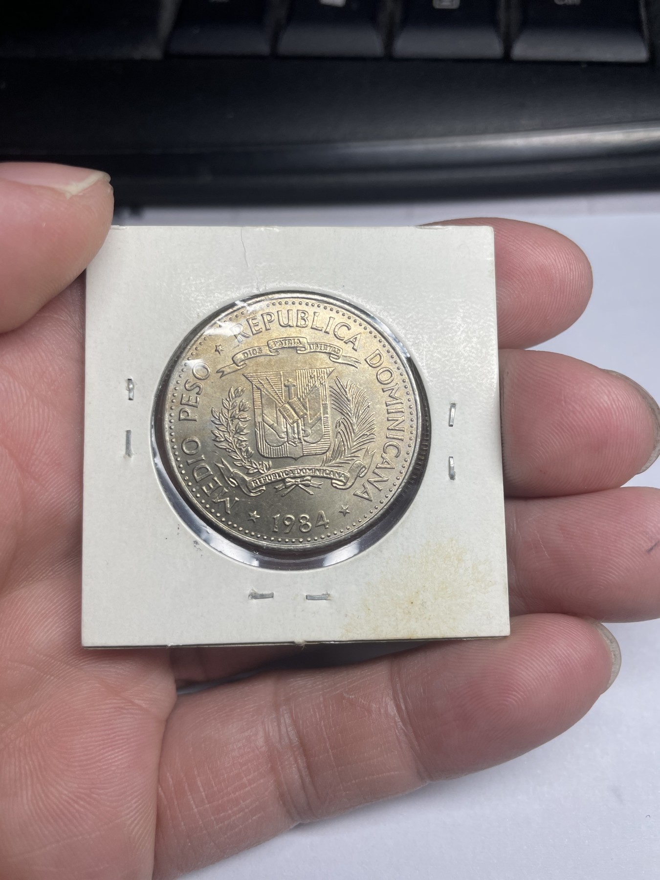 2024年集古藏今外币拍卖第三期-第9场—（总第29拍） 1984年多米尼加1/2比索