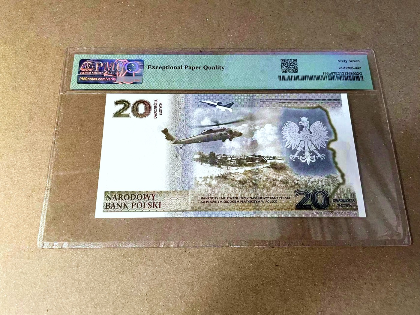 【Blue Auction】✨世界纸币精拍第457期【精】 【无47】波兰 2022年 20兹罗提 纪念钞 PMG67EPQ 高分