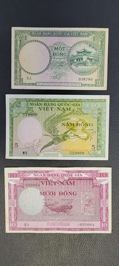 桂P钱币文化工作室拍卖第四期 - 南越共和国发行的第一套纸币，有黄斑