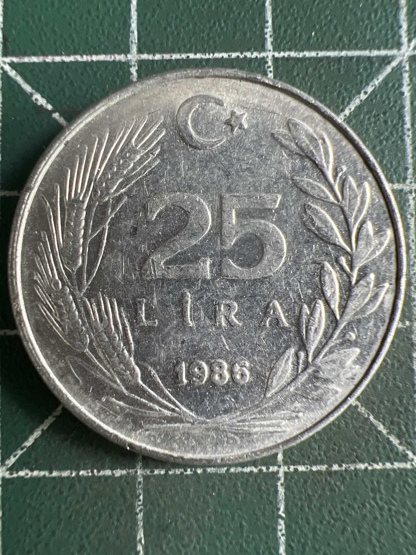 第586期 硬币专场 （无押金，捡漏，全场50包邮，偏远地区除外，接收代拍业务） 土耳其25里拉