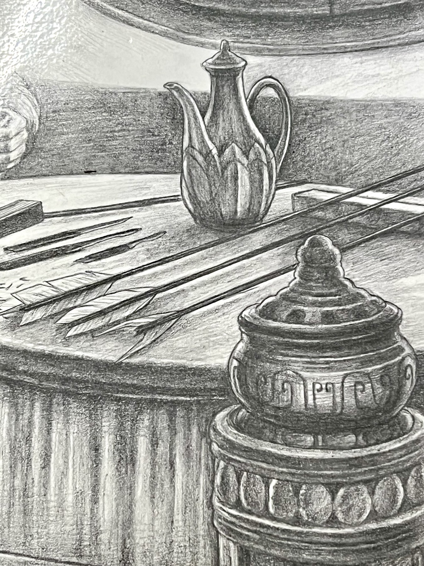 第四届中福卡博会专场拍卖 2018 百里卡牌 清流水浒 小李广花荣原画 41cm×26.6cm