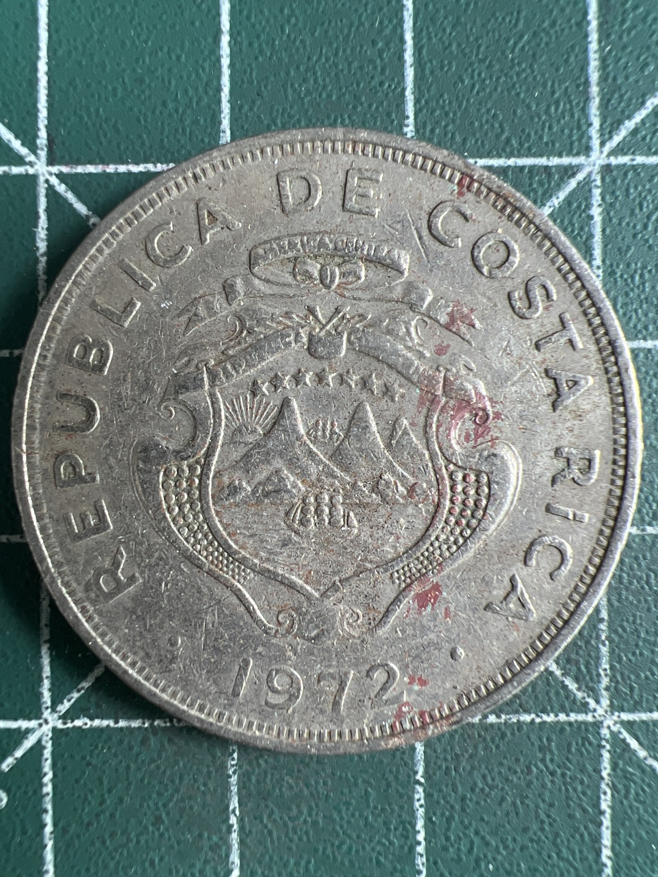 第586期 硬币专场 （无押金，捡漏，全场50包邮，偏远地区除外，接收代拍业务） 哥斯达黎加2克朗  1972年