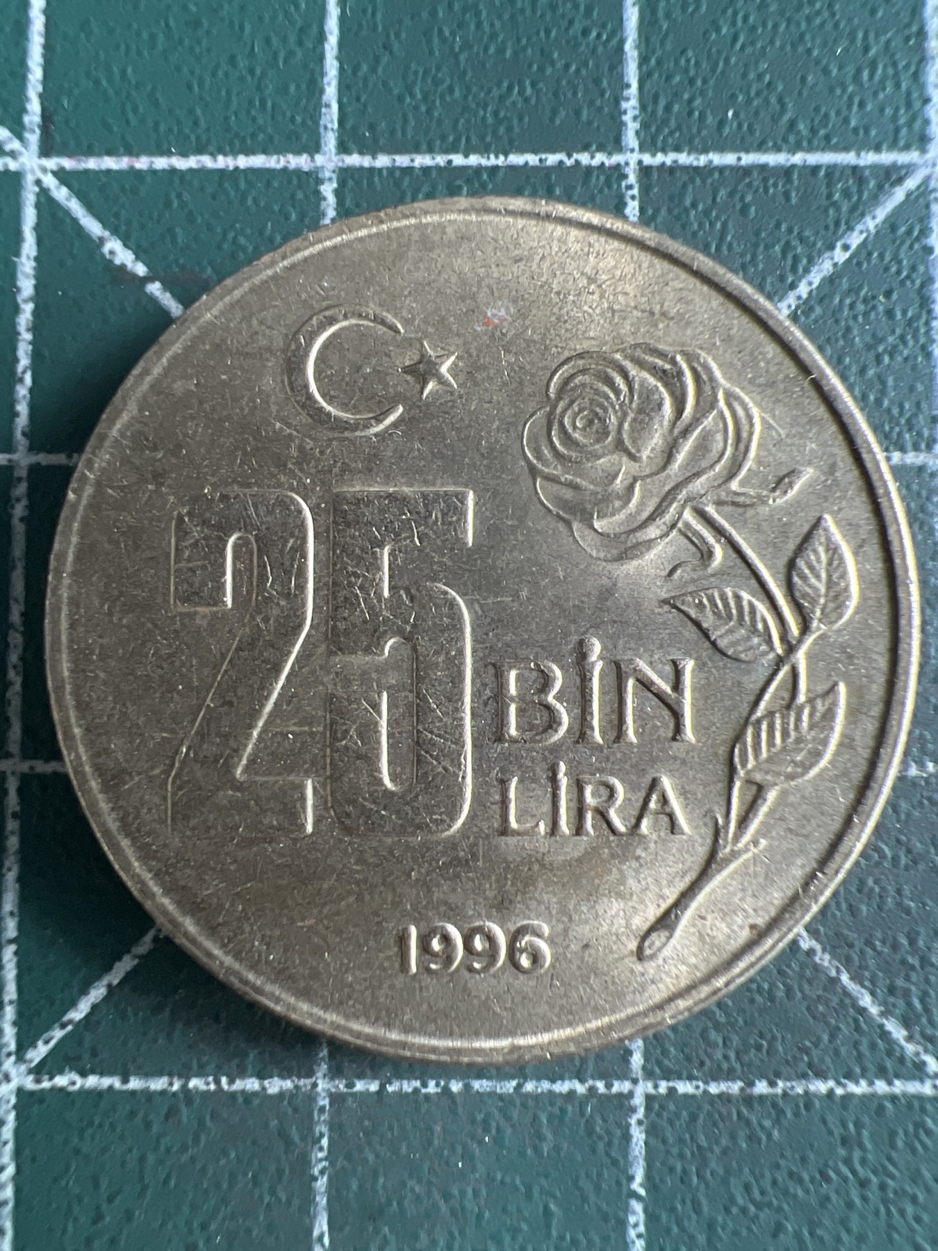 第566期 硬币专场 （无押金，捡漏，全场50包邮，偏远地区除外，接收代拍业务） 土耳其25Bin里拉