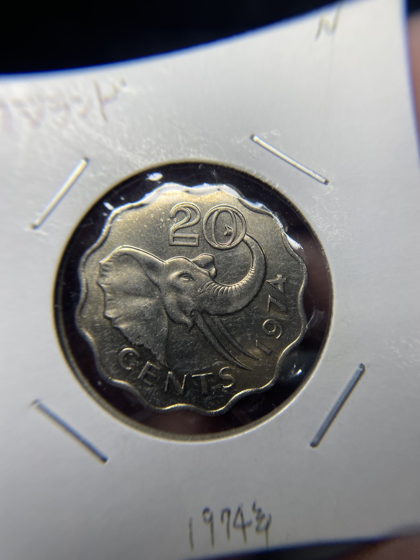 2024年集古藏今外币拍卖第三期-第9场—（总第29拍） 1974年斯威士兰20分