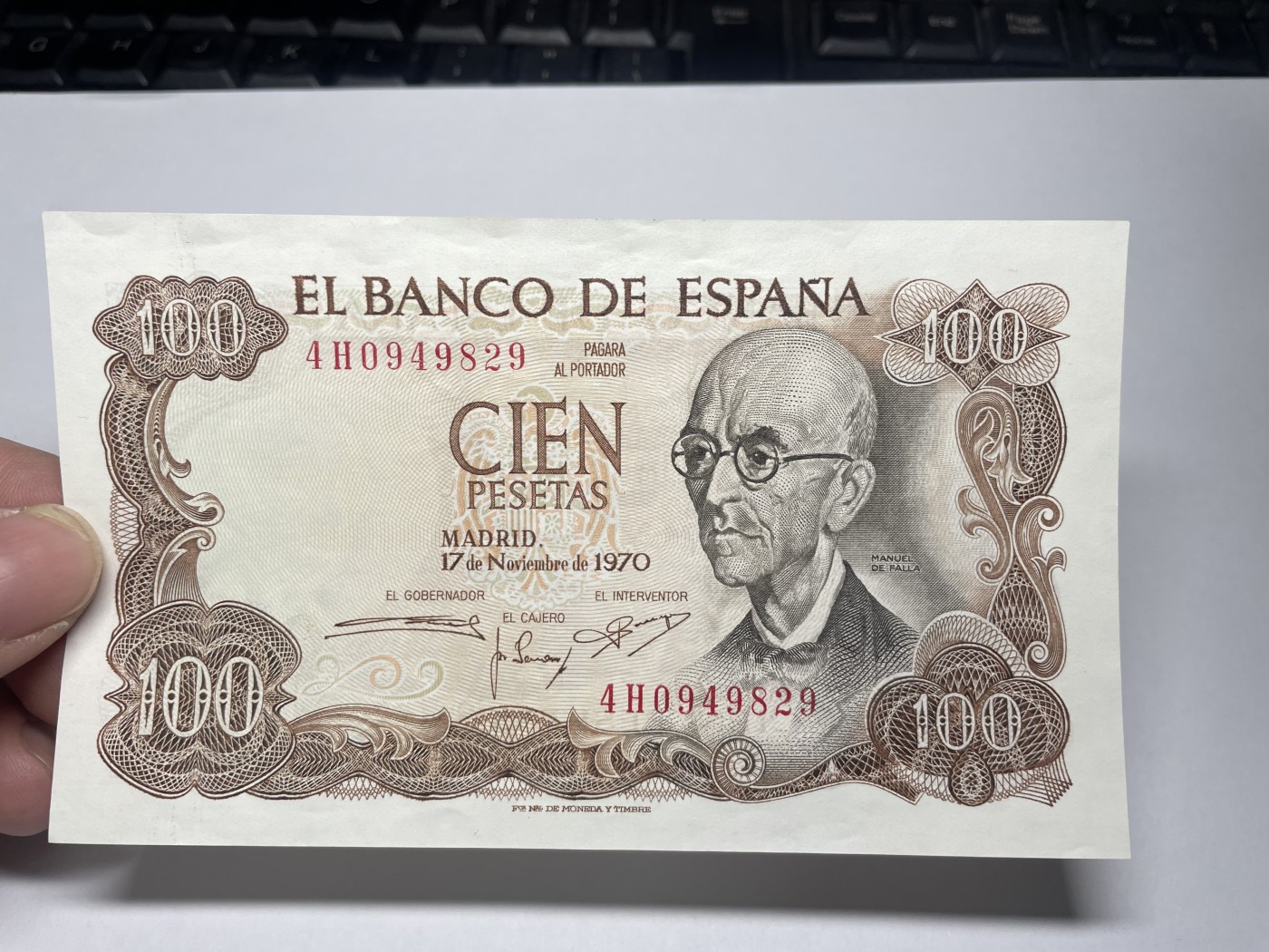 2024年集古藏今外币拍卖第三期-第8场—（总第28拍） 1970年西班牙100比塞塔