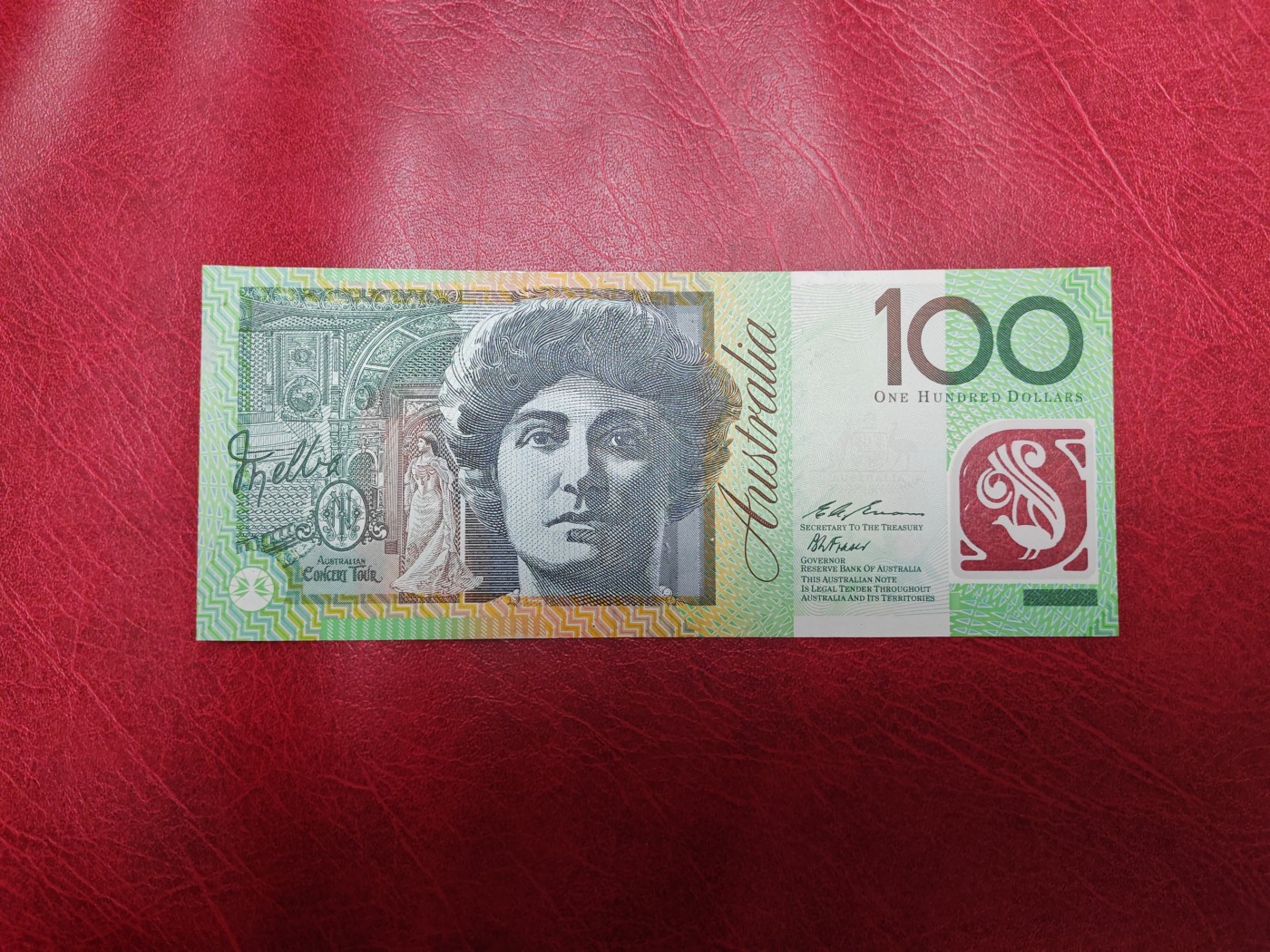 1996年首发年份 澳大利亚 100元 塑料钞 AU 近新美品 