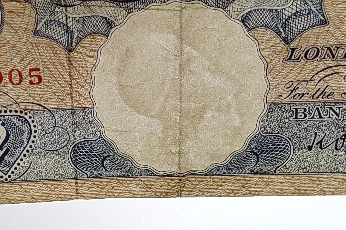 🌿物与斋第六场｜觞咏三春1-纸品专场（纸币、邮票/实寄封、古董版画等） 英国英格兰银行1英镑纸币