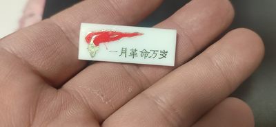 毛主席语录章、徽章 - 🔥🔥🔥🔥一月革命万岁徽章一枚，品相如图