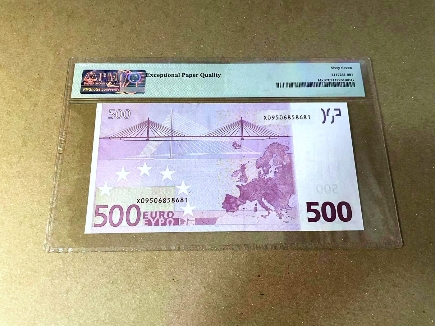 【Blue Auction】✨世界纸币精拍第457期【精】 【无47少见】欧盟 二签 2002年500欧元 PMG67EPQ 高分