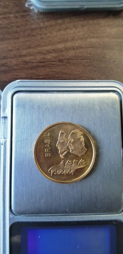 【海寧潮】巴西1972年独立150周年16.64克纪念金币【黄金价格8159.6】