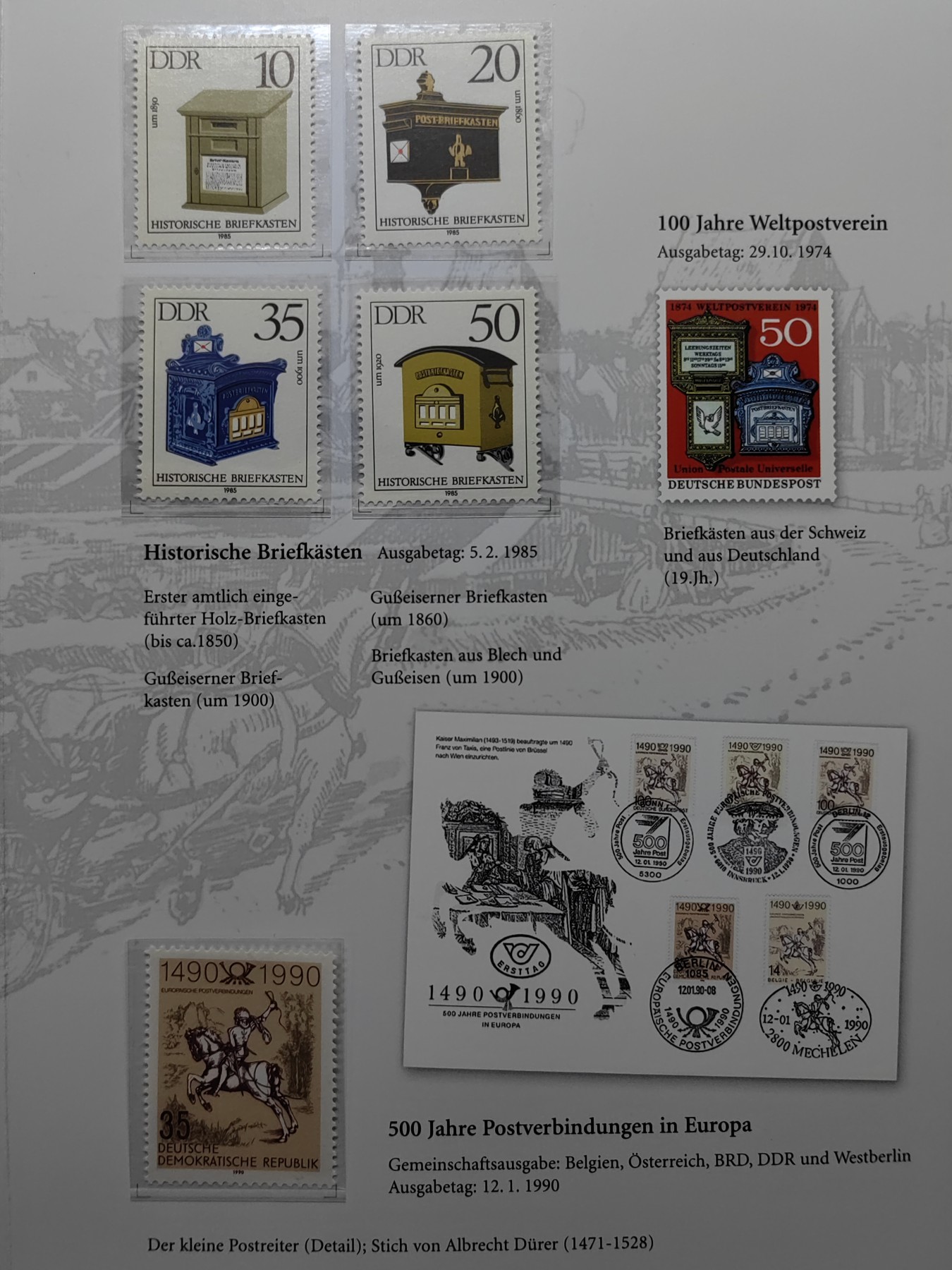 邮折✌（拍卖专场）精品🔥专场 第60场 东德1986年 历史邮政 （含两套新票）