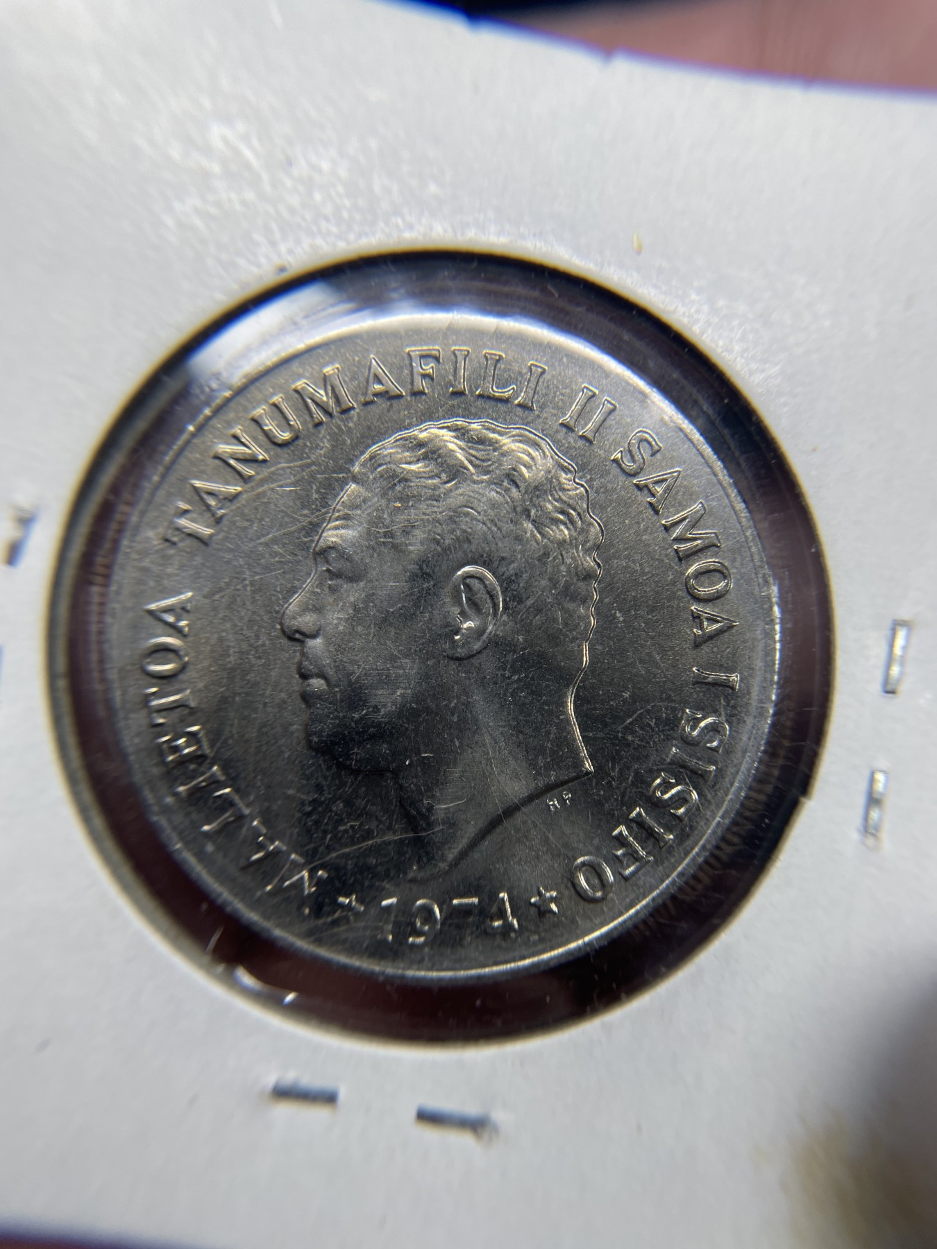 2024年集古藏今外币拍卖第三期-第9场—（总第29拍） 1974年西萨摩亚20分