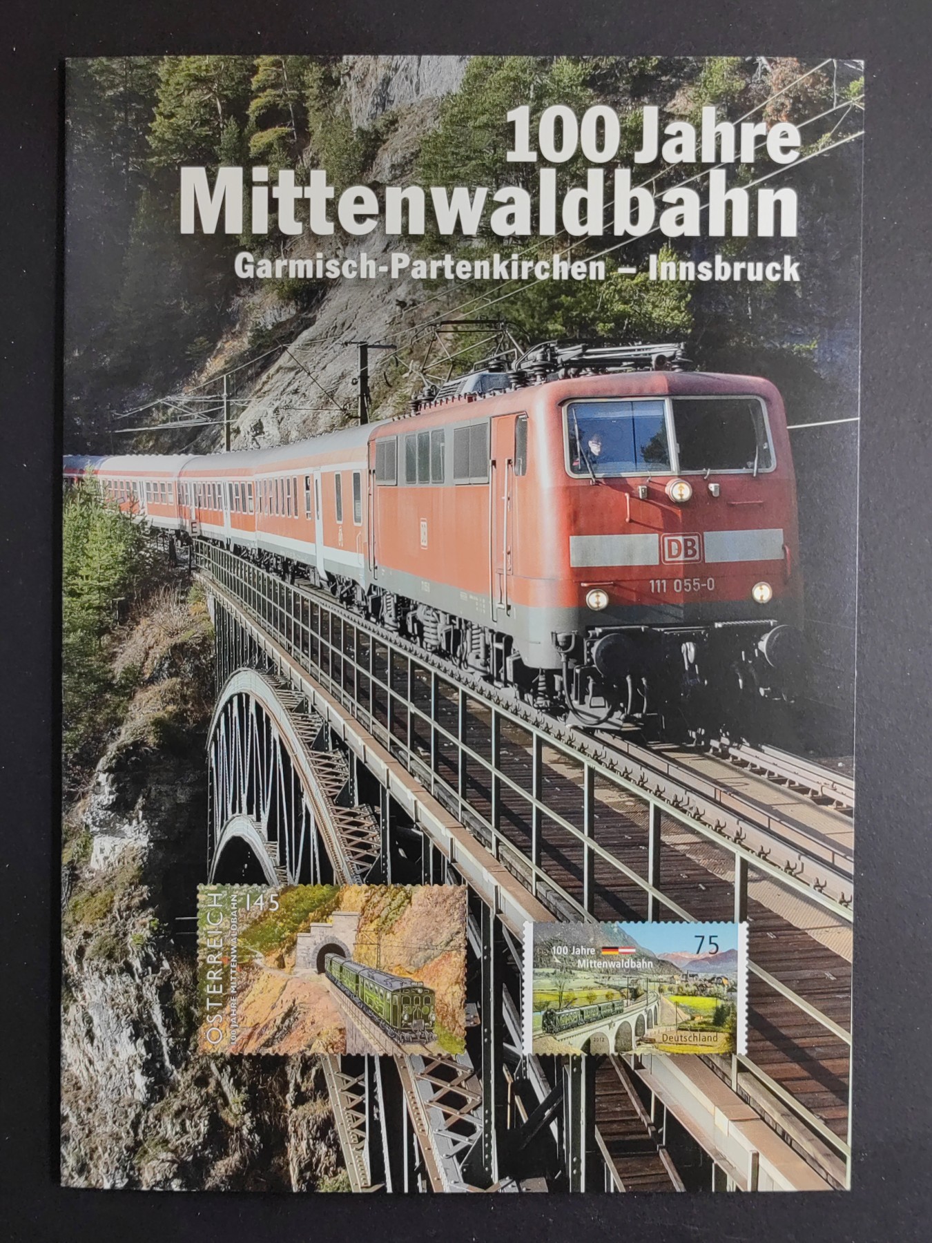 邮折✌（拍卖专场）精品🔥专场 第60场 奥地利 2012  火车 蒸汽机车 米滕瓦尔德铁路 隧道 