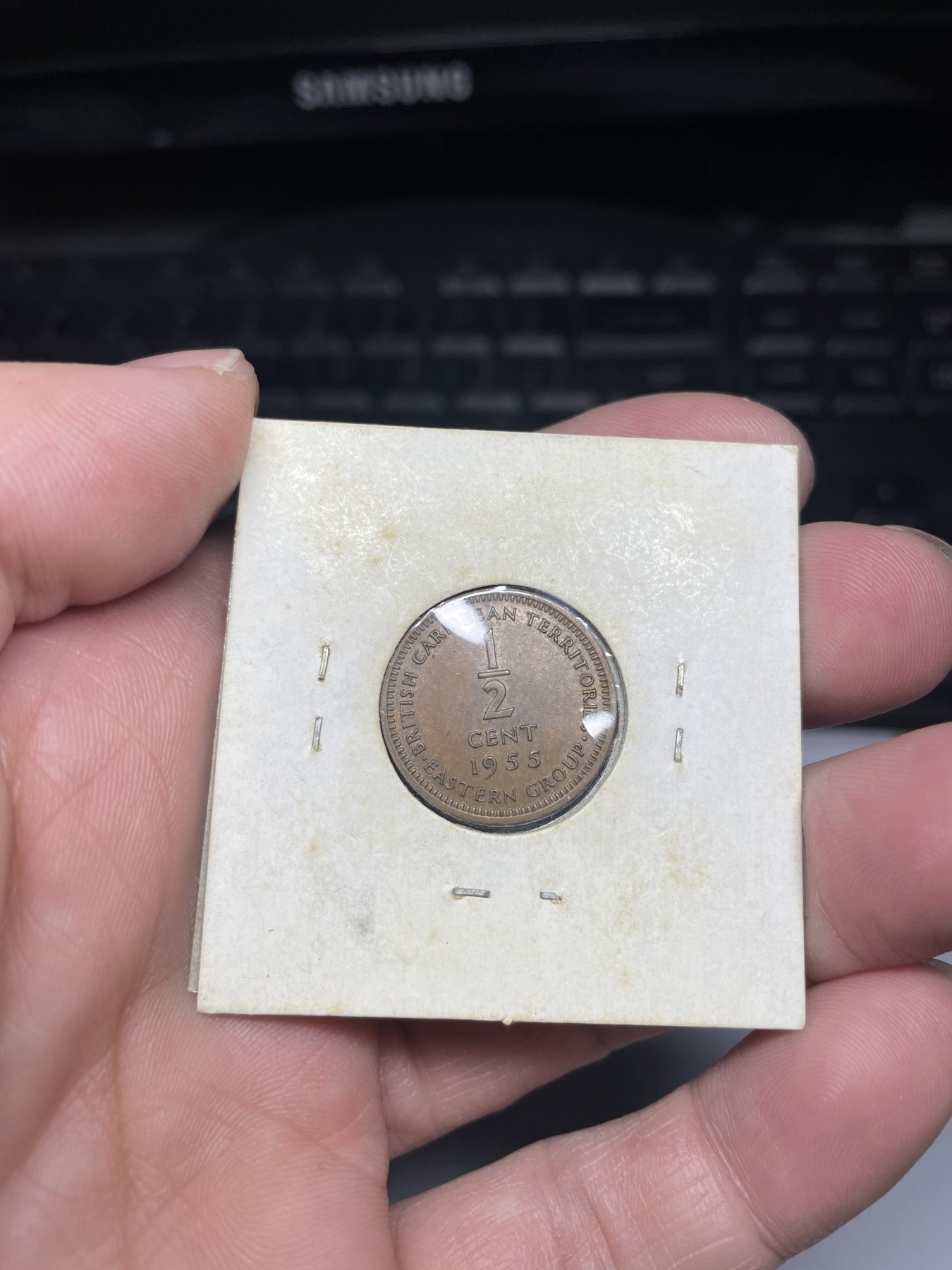 2024年集古藏今外币拍卖第三期-第9场—（总第29拍） 1955年英属东加勒比1/2分