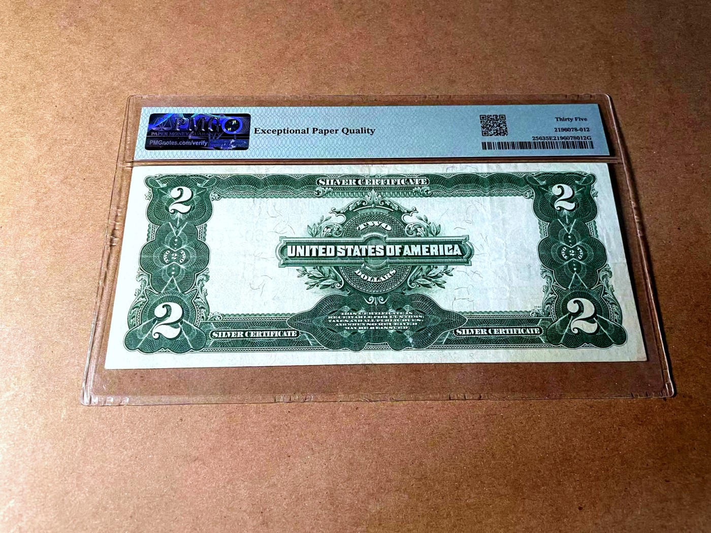 【Blue Auction】✨世界纸币精拍第458期——周六畅拍场 美国 1899年2美金 PMG35EPQ 人物刻画细致 原票 