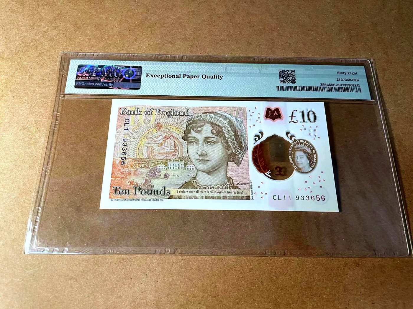 【Blue Auction】✨世界纸币精拍第458期——周六畅拍场 【无47】英国 2016年10镑 PMG68EPQ 超高分