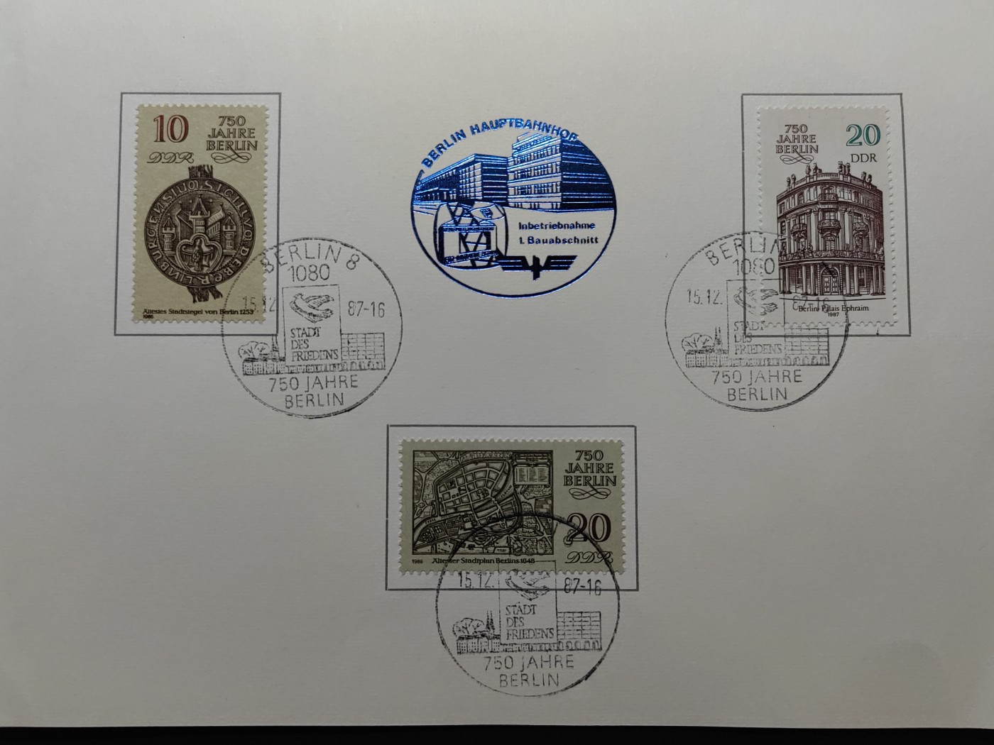 多国邮品✌（拍卖专场）精品🔥专场 第66场 东德1986年 柏林建城750周年