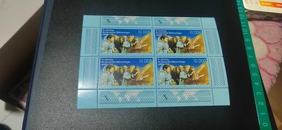 德国邮票，都是小全张、小型张 - 德国邮票小版票一张，1988年发行，苏德联合宇航小型张，品相如图