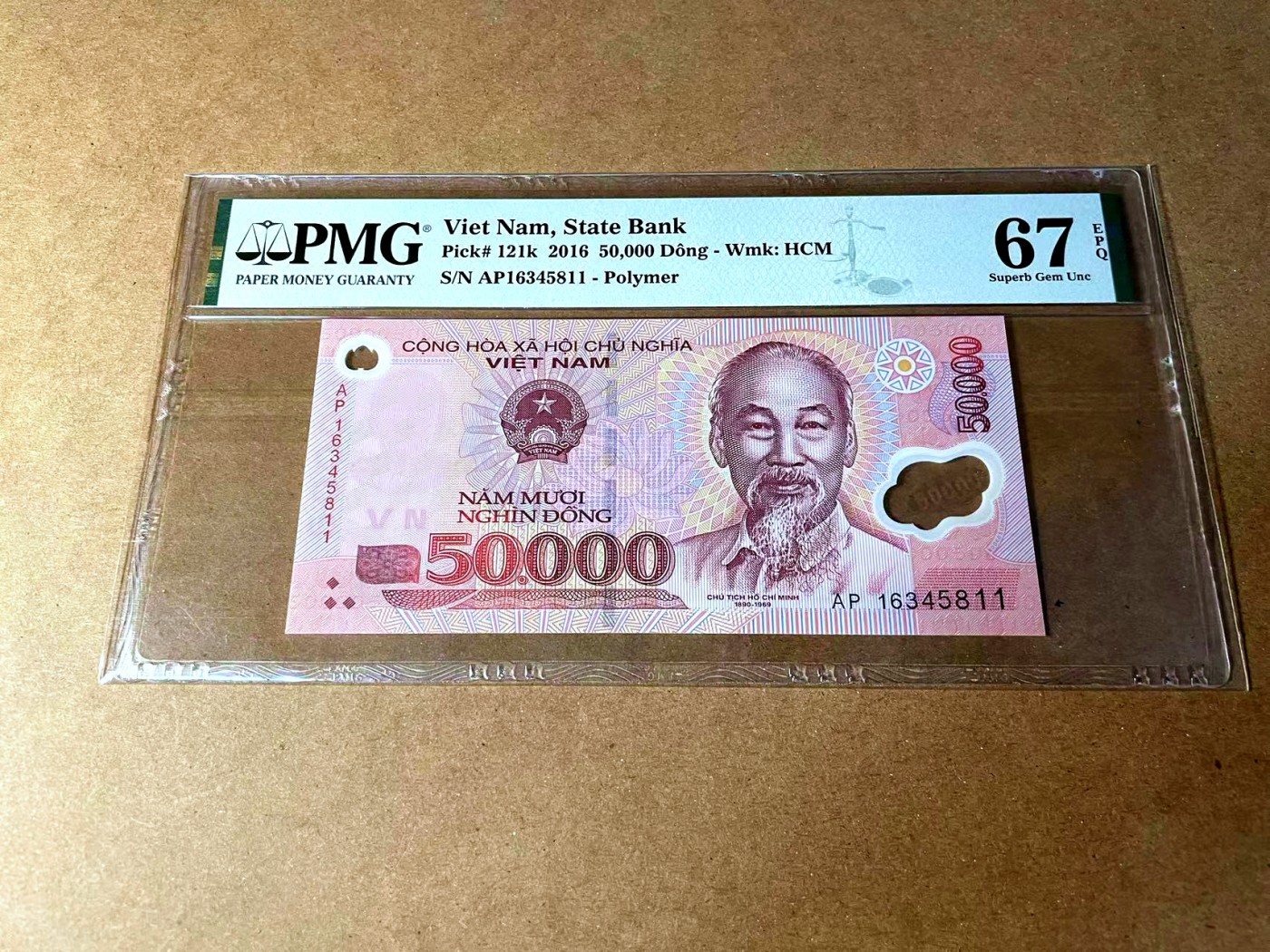 【Blue Auction】✨世界纸币精拍第458期——周六畅拍场 越南 2016年50000盾 PMG67EPQ 高分