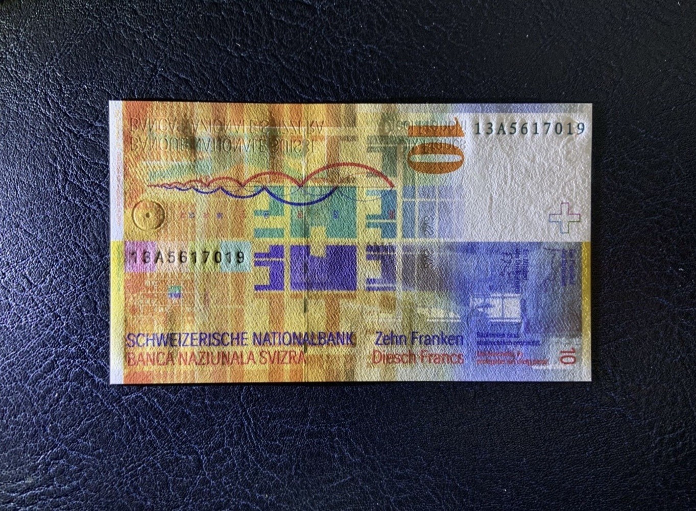 收藏联盟Quantum Auction 第336期拍卖  瑞士2013年10法郎 品相全新UNC 2013年首发A冠 号码无4 建筑家 勒·柯布西耶