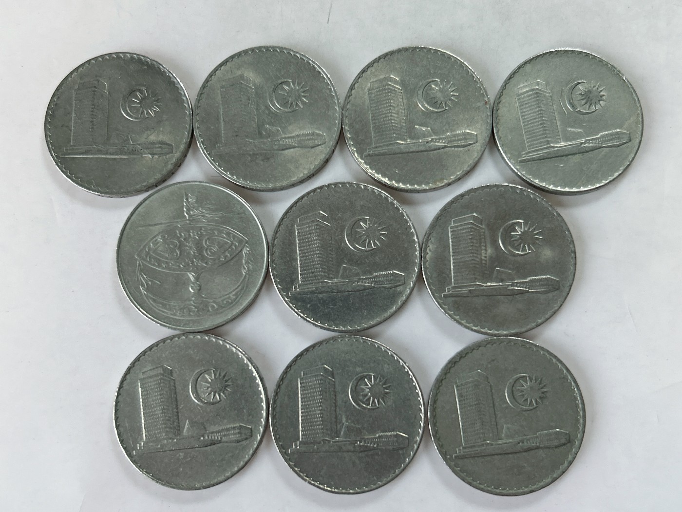 第一海外回流一元起拍收藏 散币专场 第77期 马来西亚50分10枚 大厦版