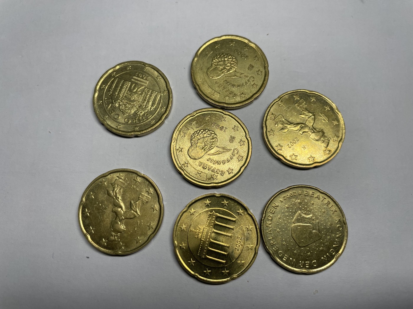 2024年集古藏今外币拍卖第三期-第10场—（总第30拍） 20欧分7枚