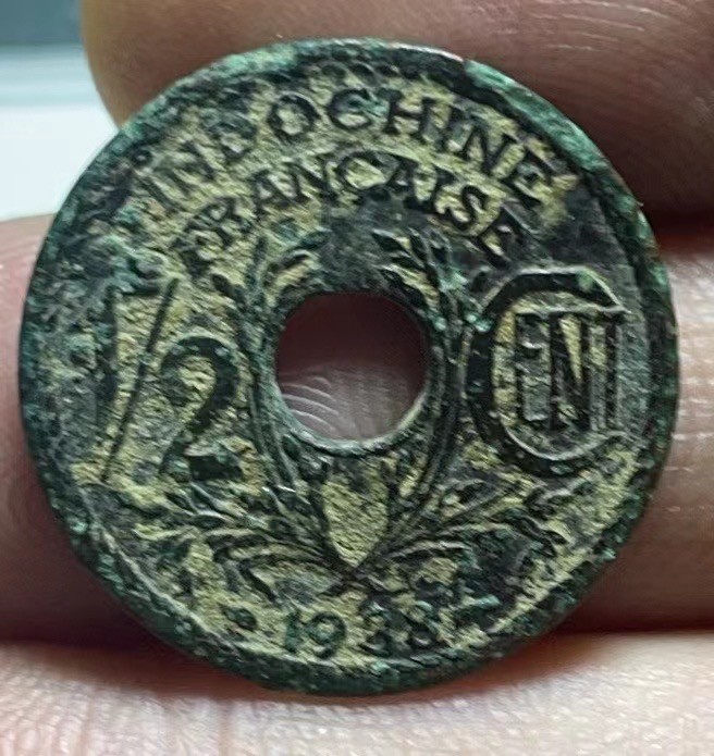 神仙姐姐散币好品专场第二十七期（无佣金满邮自动发出 1938年 法属印度支那 1/2分