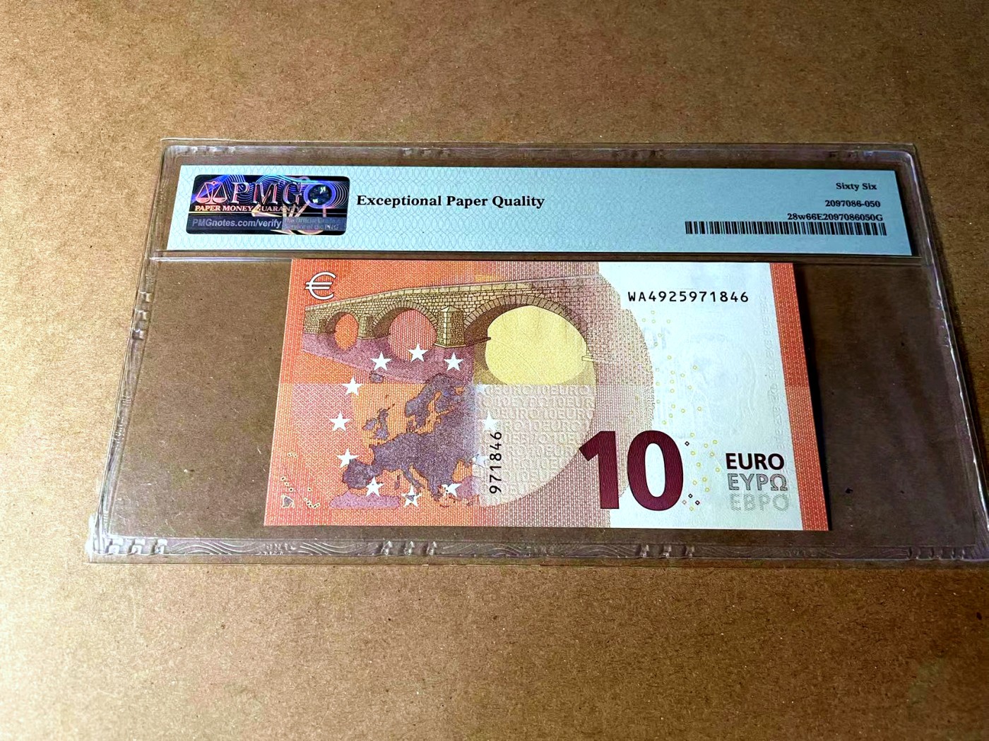 【Blue Auction】✨世界纸币精拍第458期——周六畅拍场 欧盟 2014年10欧元 PMG66EPQ 