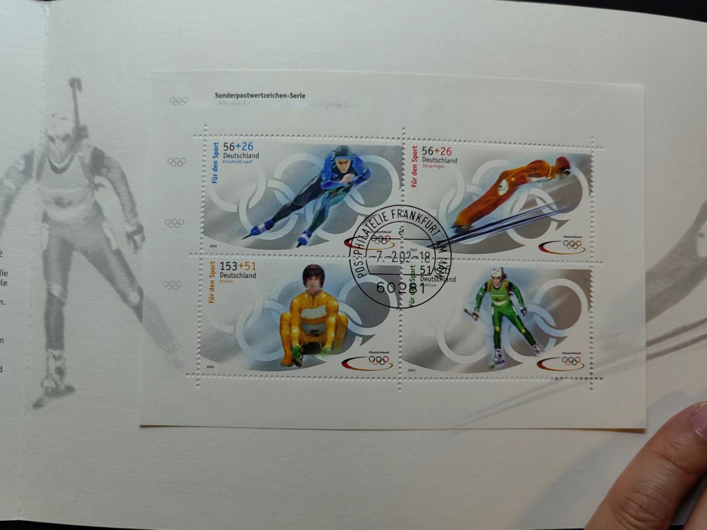 多国邮品✌（拍卖专场）精品🔥专场 第66场 德国 2002年 盐湖城冬季奥运会 体育 附捐 