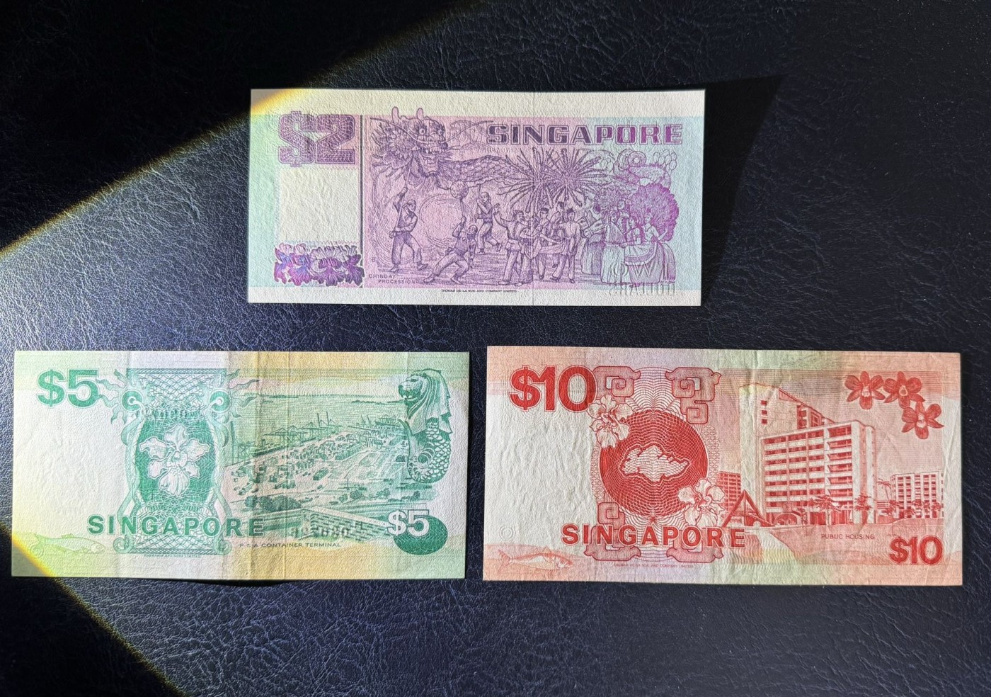 收藏联盟Quantum Auction 第336期拍卖  新加坡船版2到10元 品相如图 2元为UNC