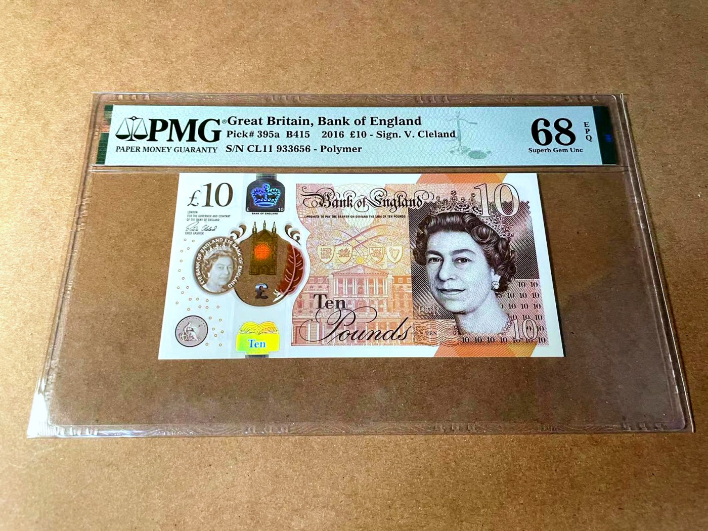 【Blue Auction】✨世界纸币精拍第458期——周六畅拍场 【无47】英国 2016年10镑 PMG68EPQ 超高分