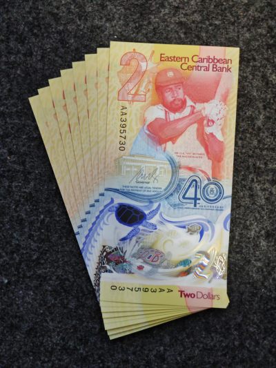 【夺冠热门】美洲-东加勒比-中央银行成立40周年-塑料纪念钞 - AA395730