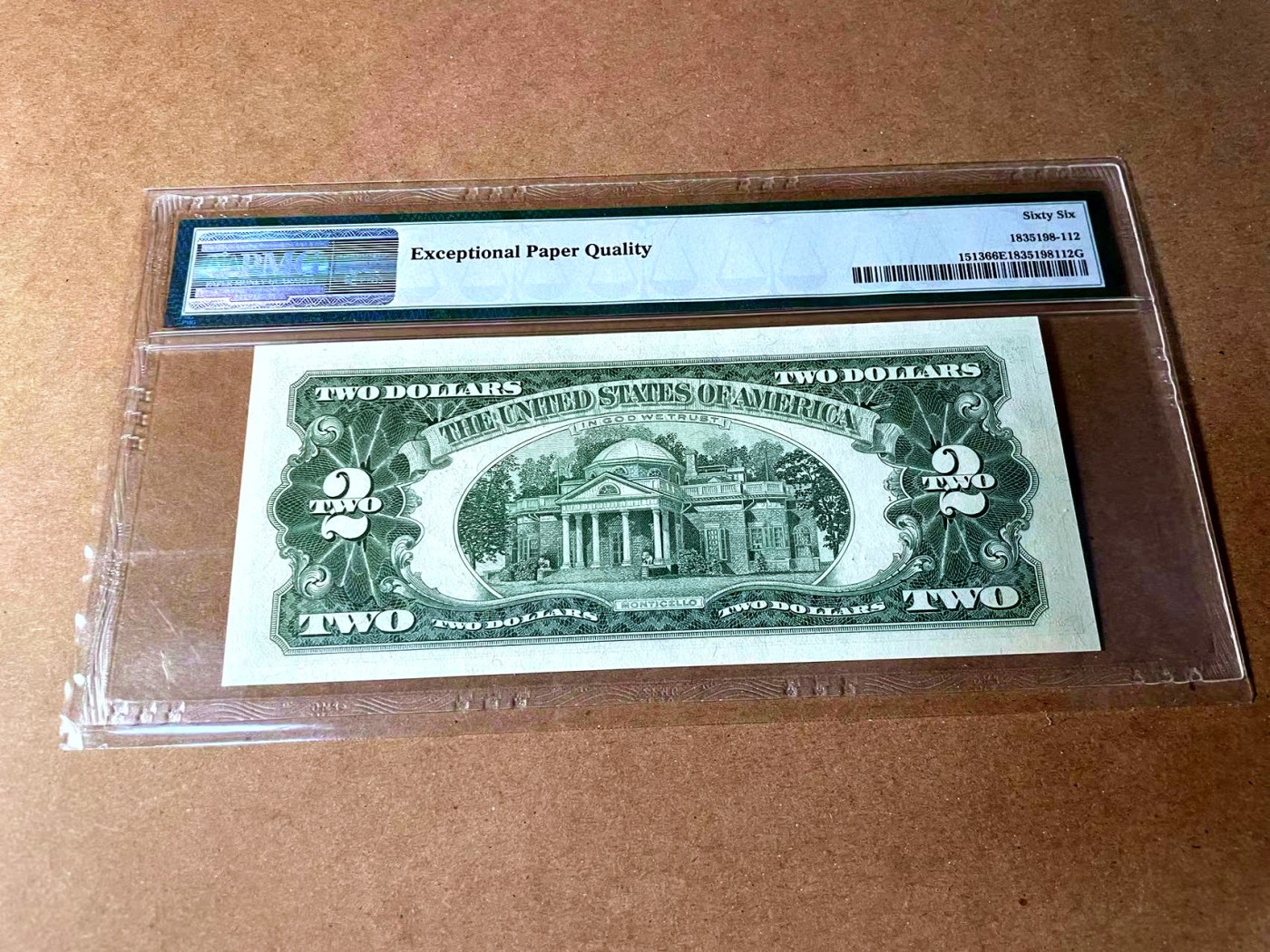 【Blue Auction】✨世界纸币精拍第458期——周六畅拍场 【AA无47】美国 1963年2美金 PMG66EPQ 