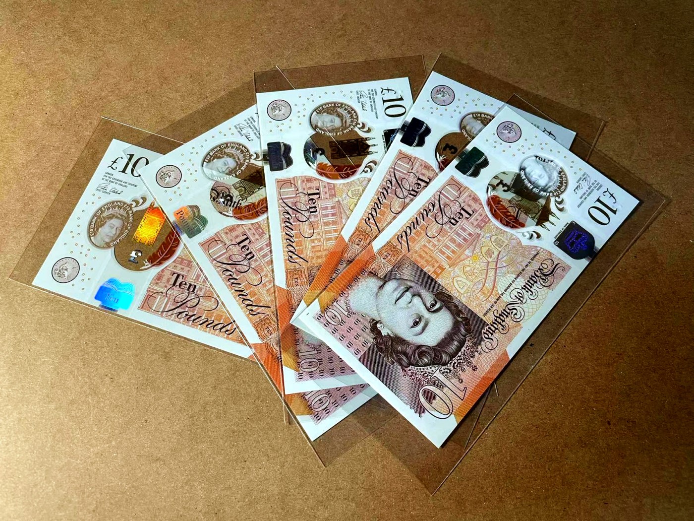 【Blue Auction】✨世界纸币精拍第458期——周六畅拍场 【一组5张 含88尾】英国 新版10镑 全新UNC