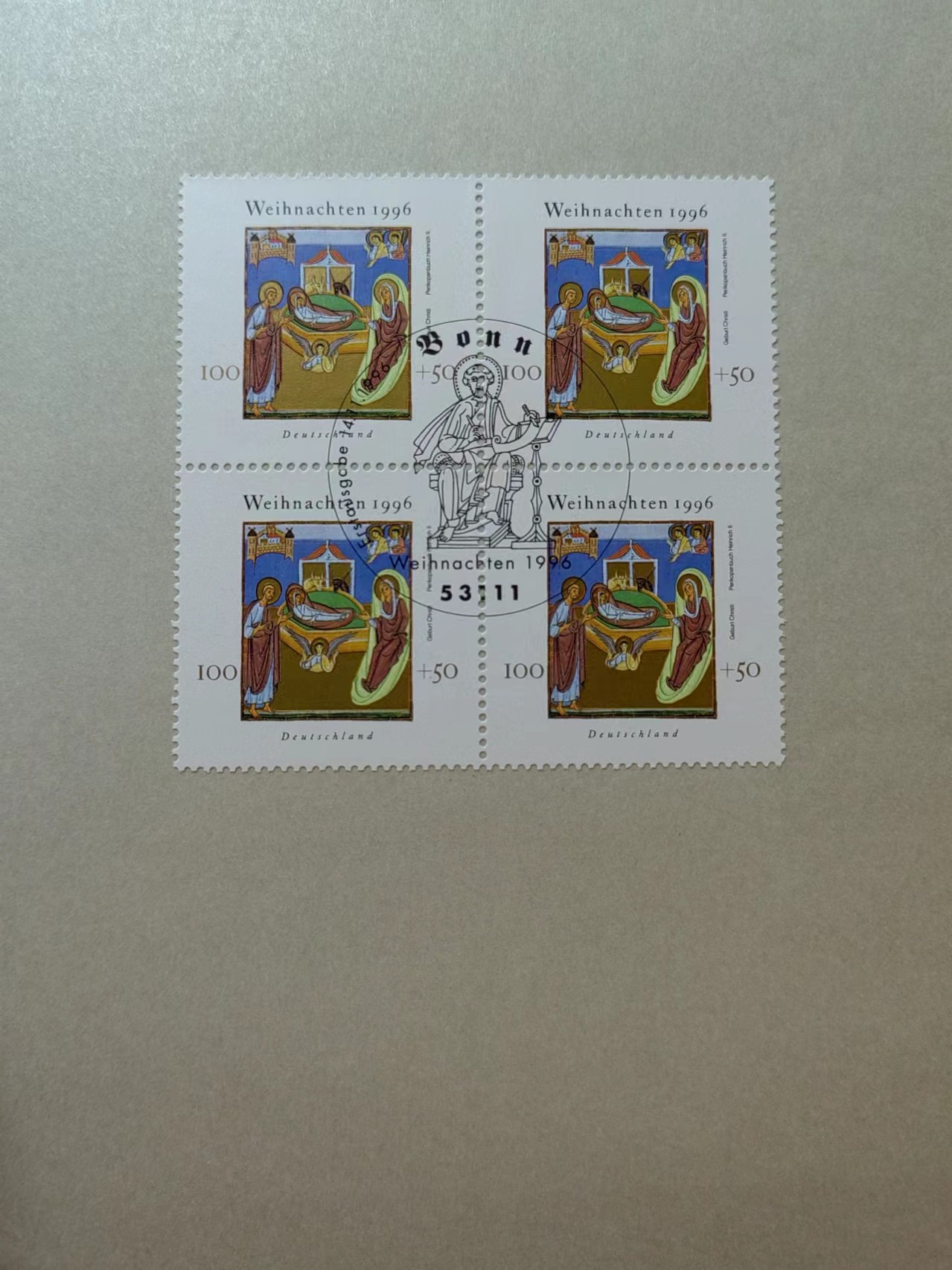 邮折✌（拍卖专场）精品🔥专场 第60场 德国1996年圣诞节.宗教绘画 2全