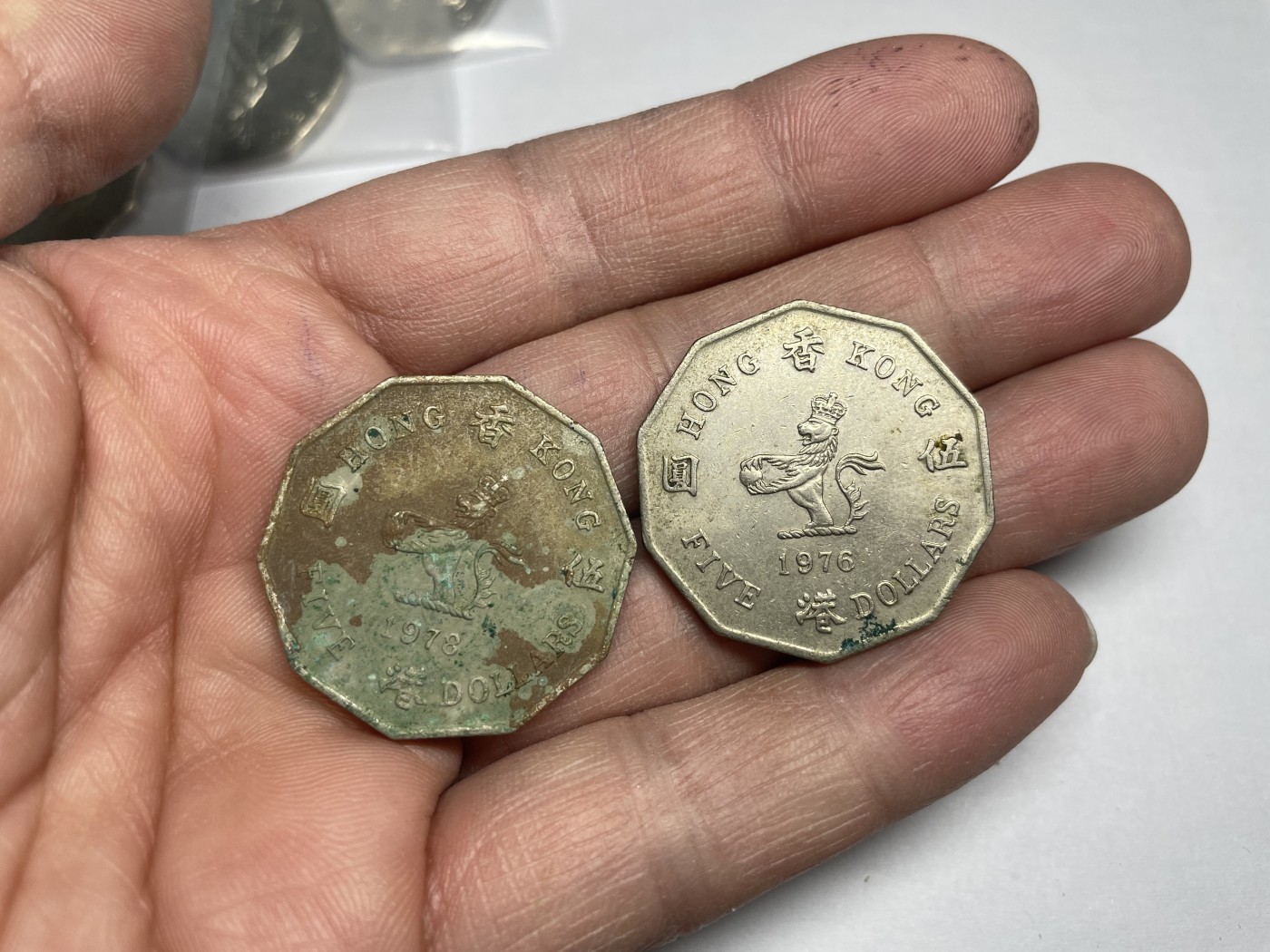 2024年集古藏今外币拍卖第三期-第10场—（总第30拍） 1976、1978年香港伍圆2枚