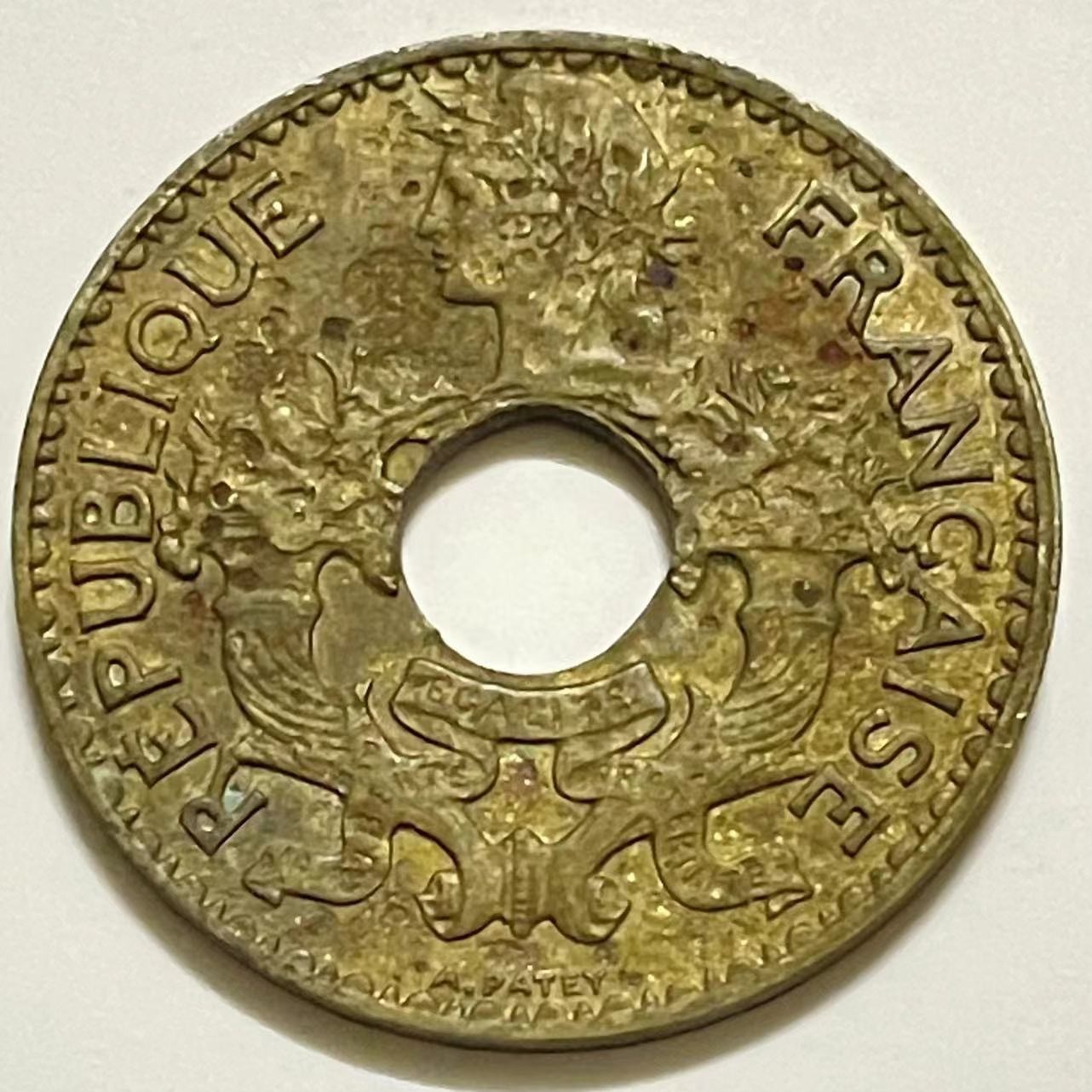 神仙姐姐散币好品专场第二十七期（无佣金满邮自动发出 1938年 法属印度支那5分