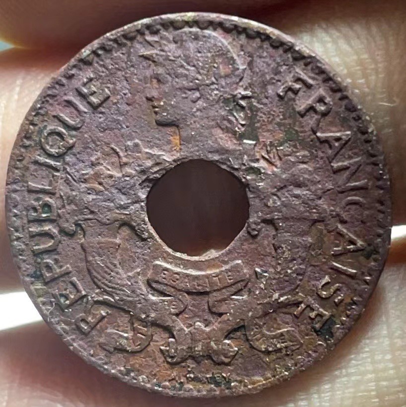 神仙姐姐散币好品专场第二十七期（无佣金满邮自动发出 1938年 法属印度支那5分